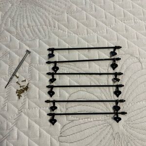 Rod Iron Dollhouse Curtain Rods (6)